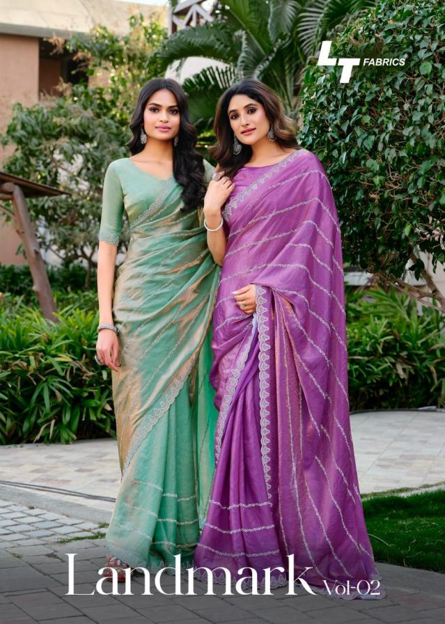 landmark vol 2 lt fashion malai silk luxurious sarees for women