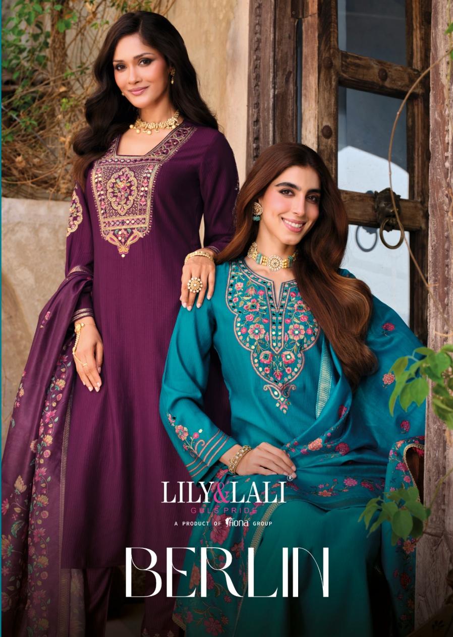 lily & lali berlin viscose silk readymade rakhi special festive 3pcs dress