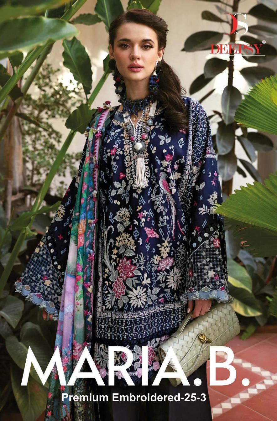 maria b premium 25 vol 3 deepsy suits cotton modern pakistani suits 		
