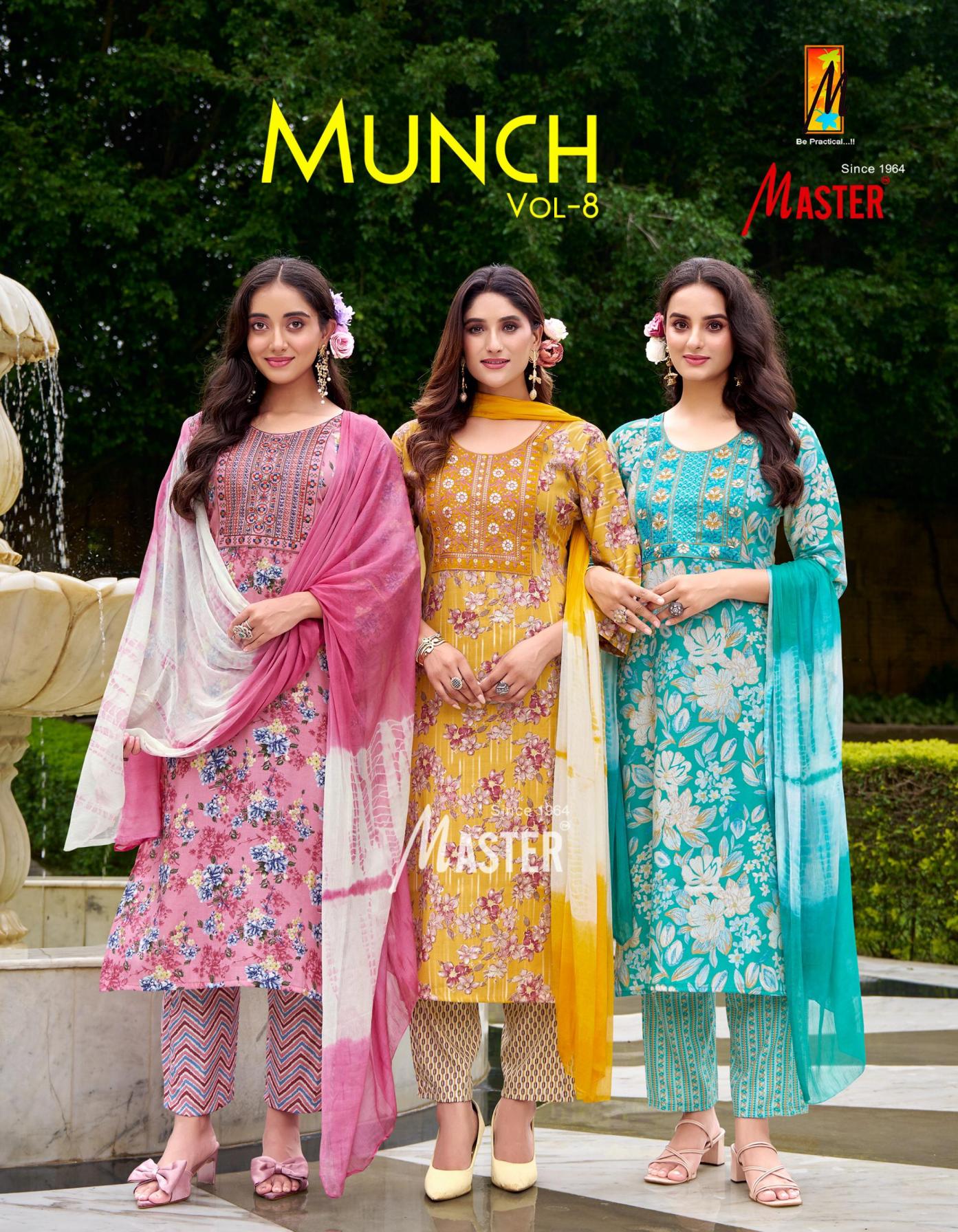 master munch vol 8 capsule print readymade regular wear suit for womens 