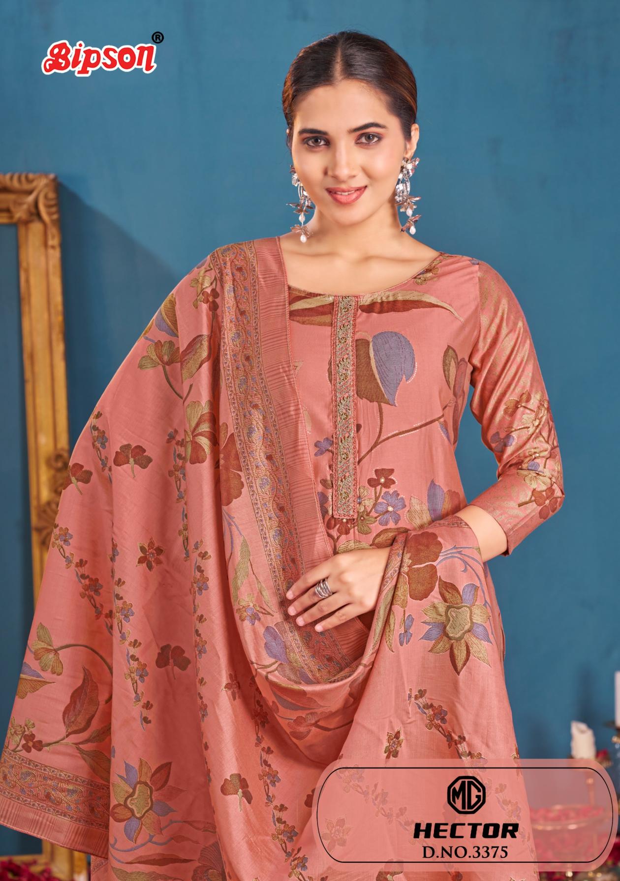 mg hector 3375 by bipson prints roman silk dress materials online 