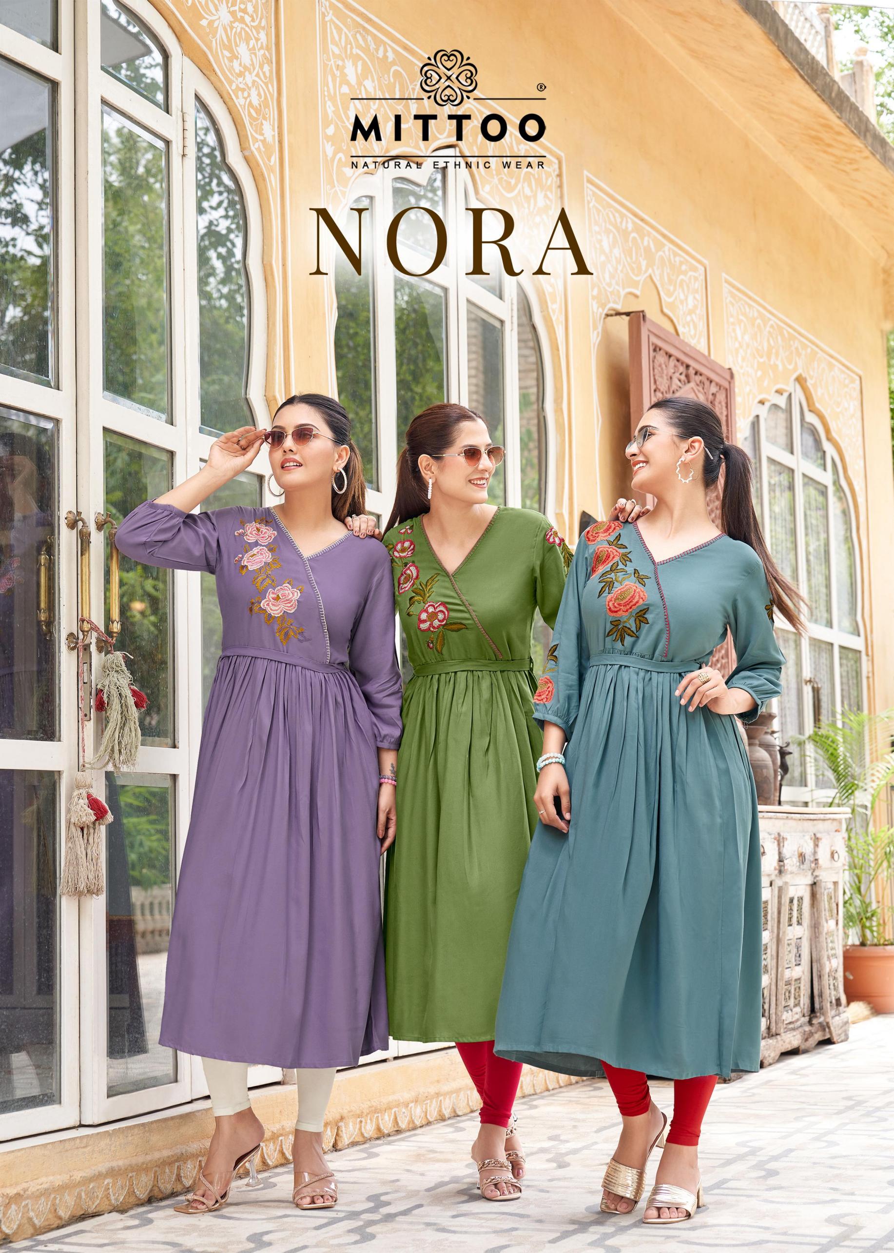 mittoo nora rayon readymade stylish gowns online