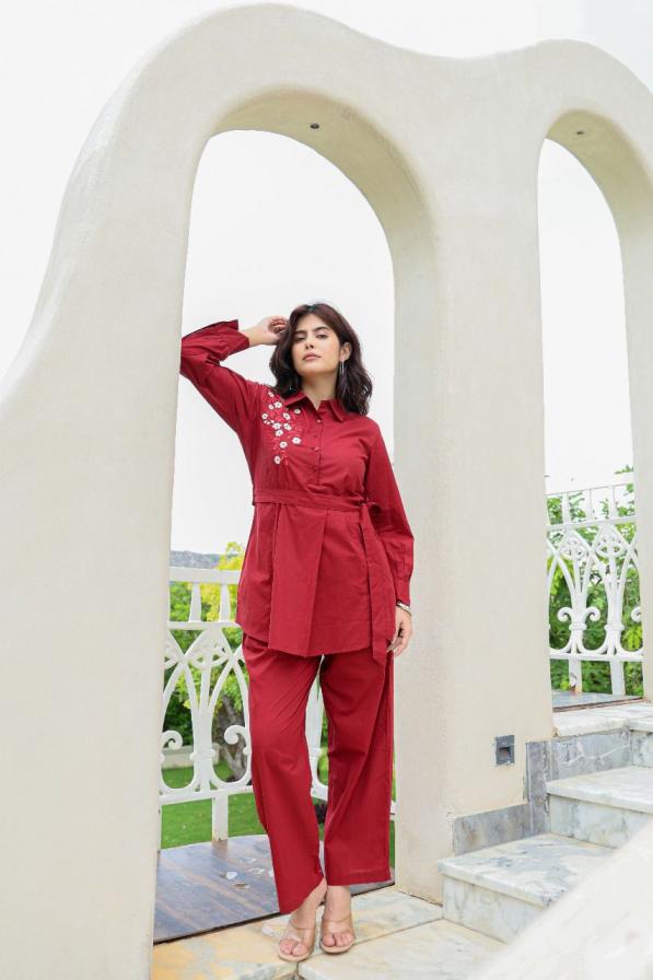 modern pattern cotton fully stitch stylish combo co-ord sets