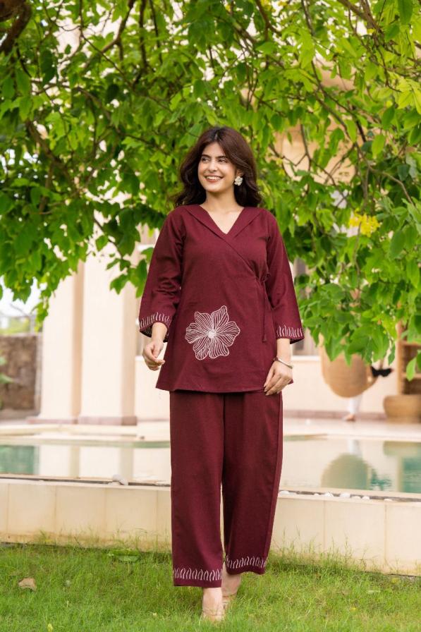 modern pattern fully stitch stylish cotton combo set co-ord sets 