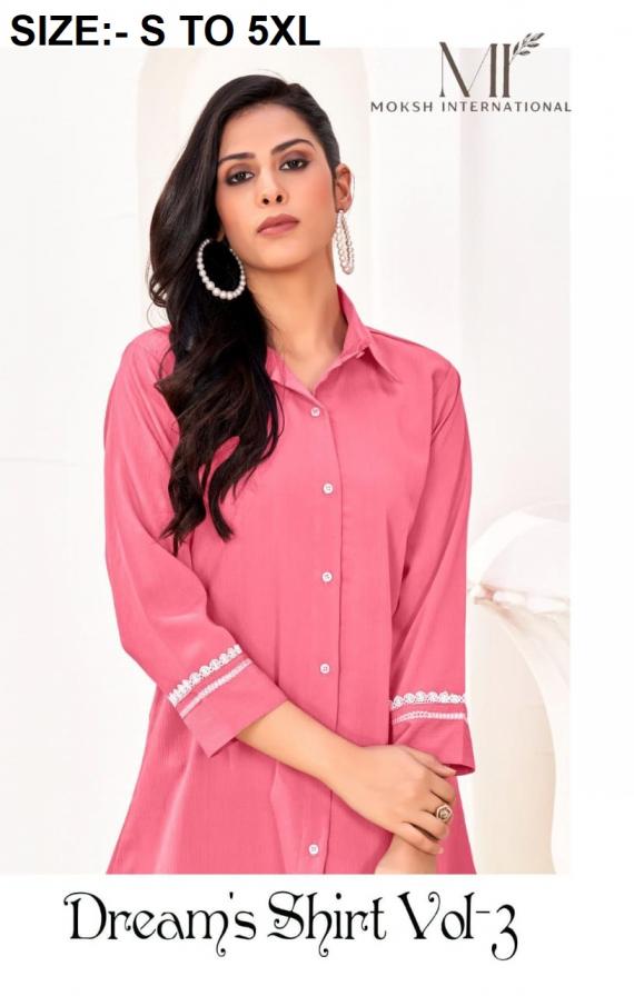 MOKSH DREAM SHIRT VOL-3 RINKAL COTTON READY MADE SHIRT