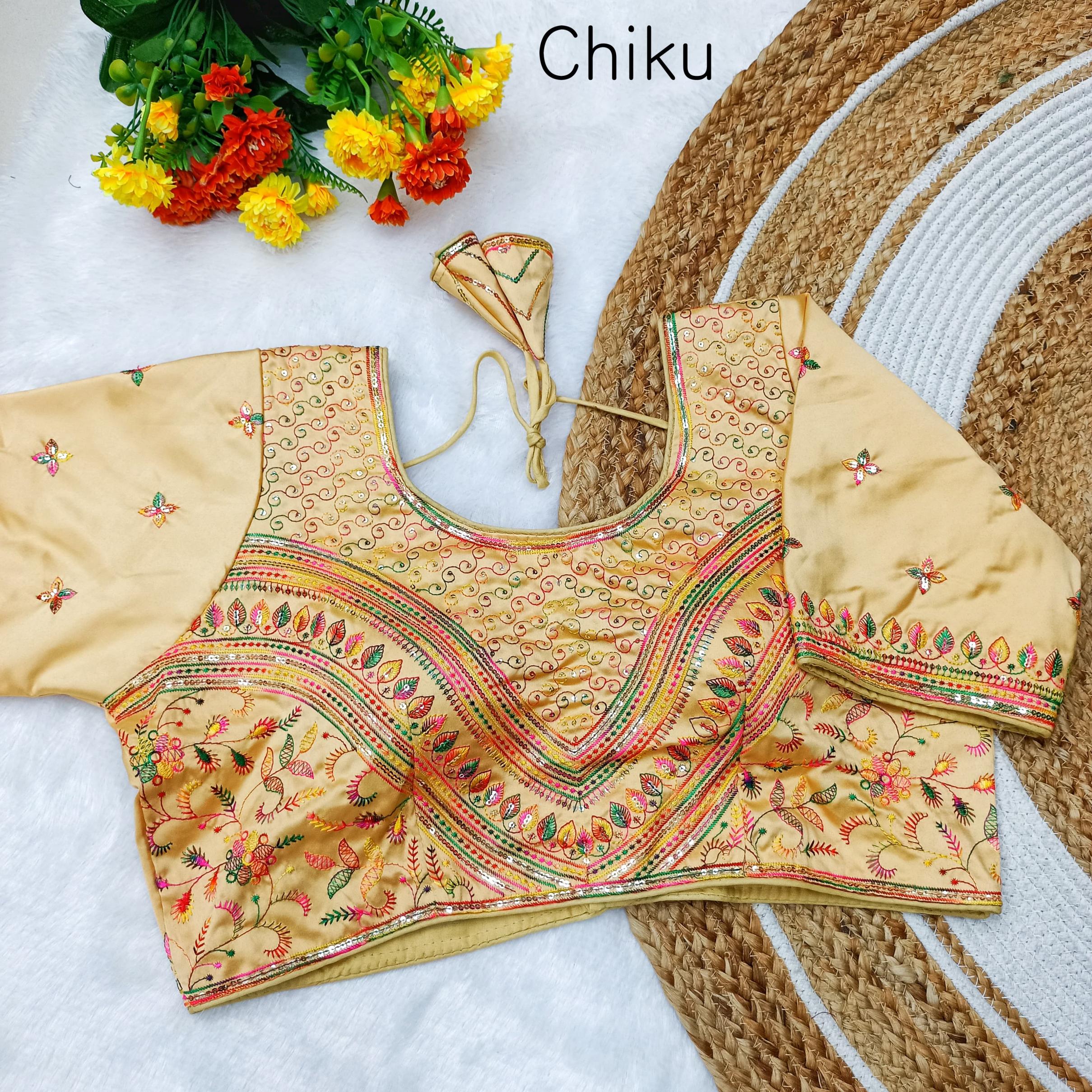 n leaf malai soft satin full stitch party wear blouse exports 