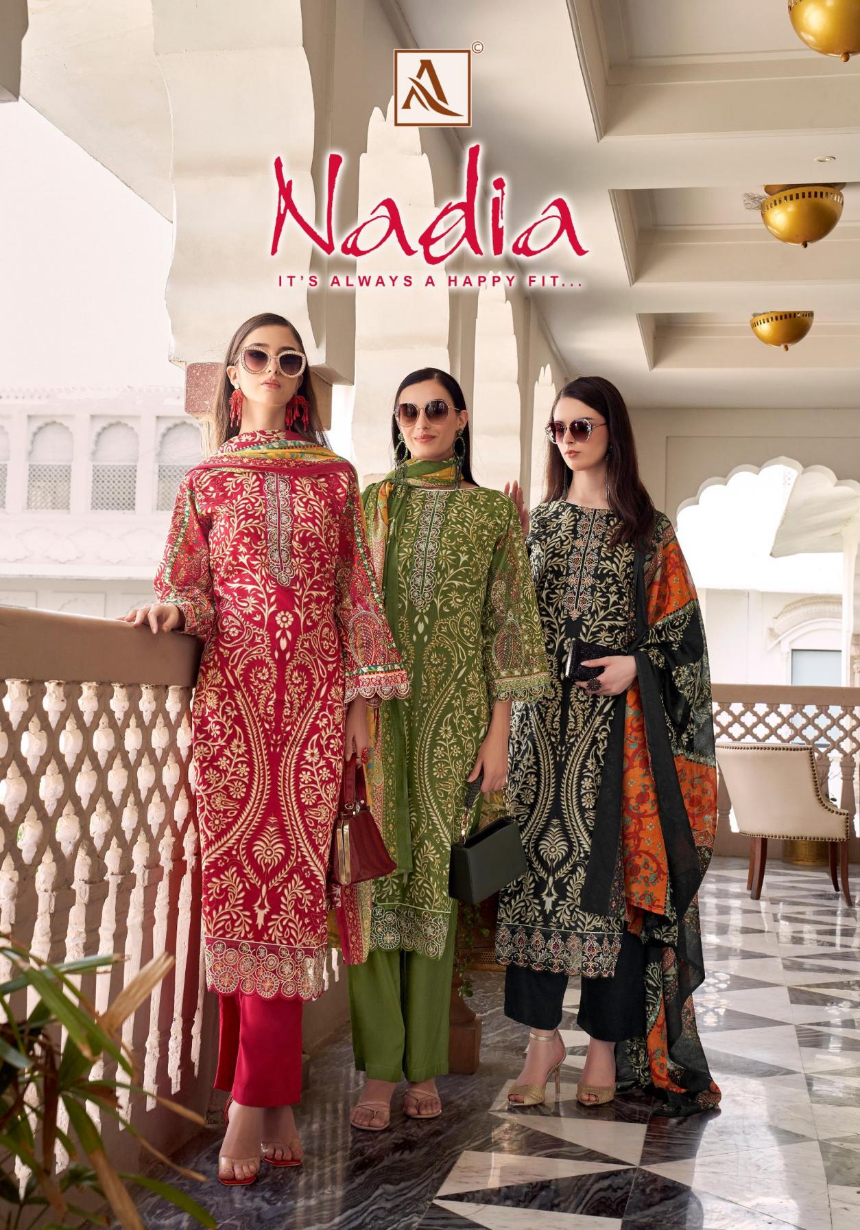 nadia by alok cotton fancy pakistani suits online shopping