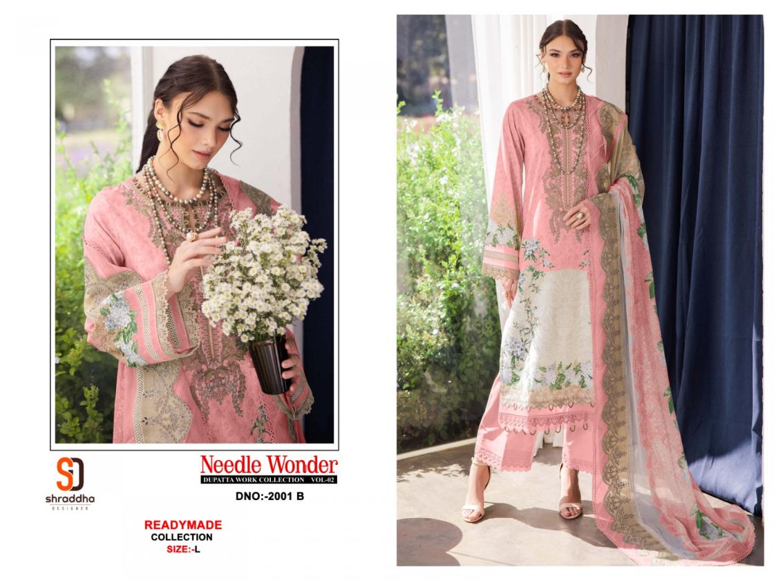 needle wonder vol 2 by shraddha designer full stitch cotton pakistani suit for womens 