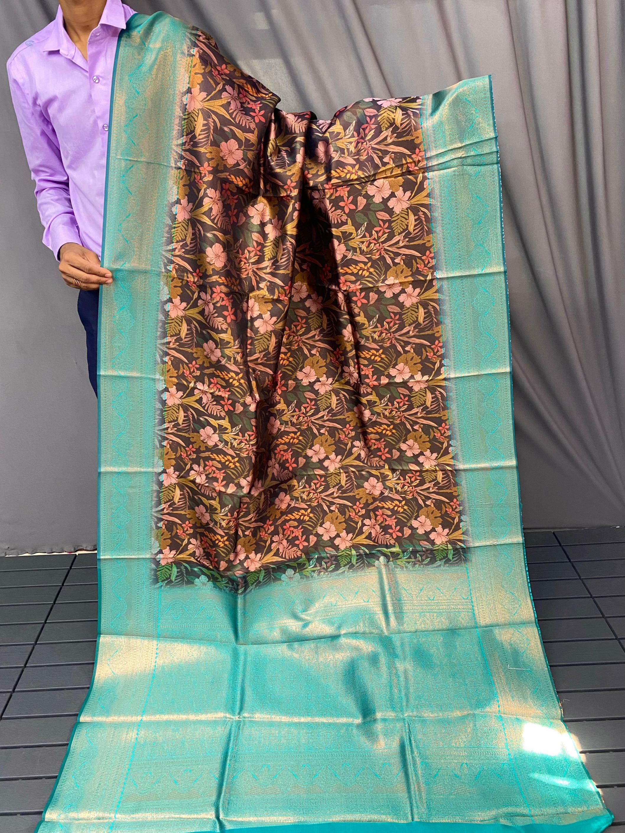 niharika amazing kanchi pattu silk fancy saree wholesaler  