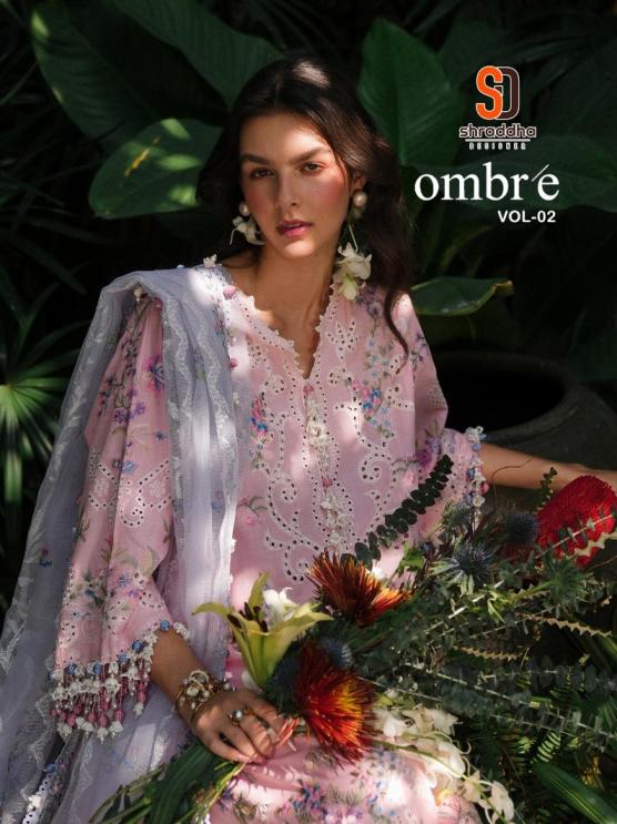 ombre vol 2 by shraddha designer cotton pakistani salwar kameez 