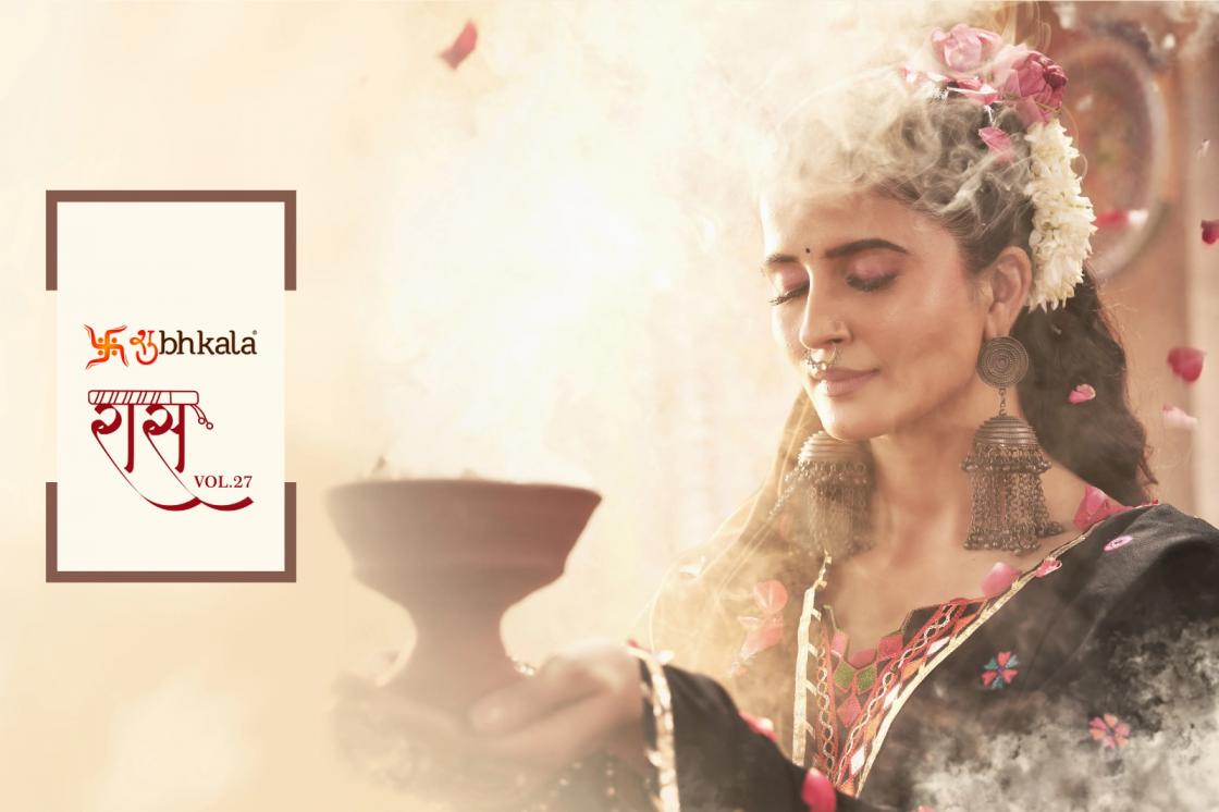 raas vol 27 by shubhkala readymade viscose cotton navratri readymade designer chaniya choli 