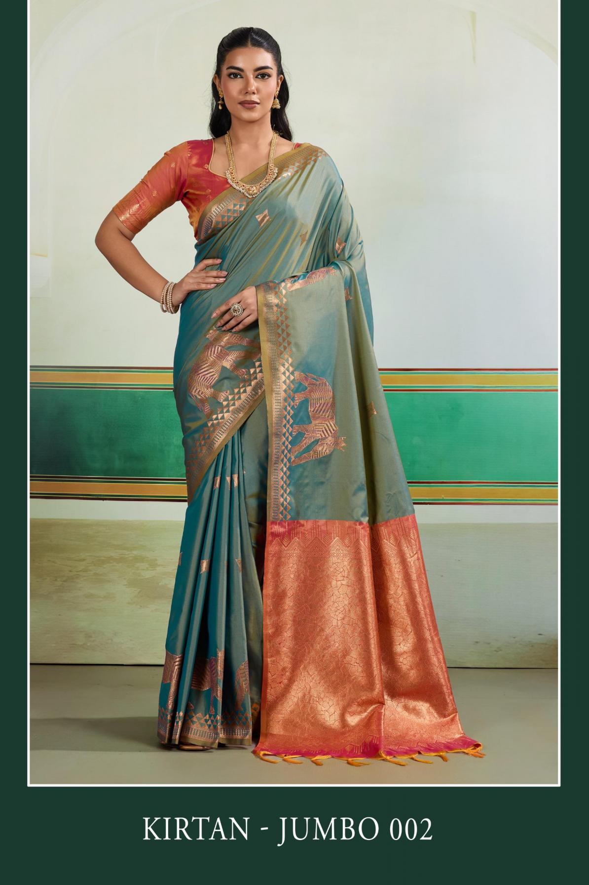 rajtex kirtan jumbo 005 silk handloom weaving best wholesale price in surat