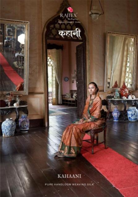 rajtex launch kahaani party wear silk handloom sarees 