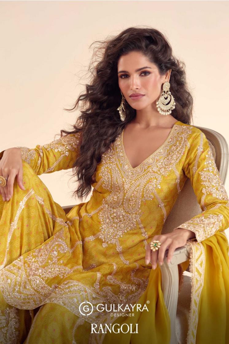 rangoli by gulkayra designer chinon readymade exclusive plazzo suits 