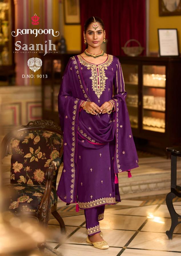 rangoon saanjh chinon readymade stylish suit for womens 