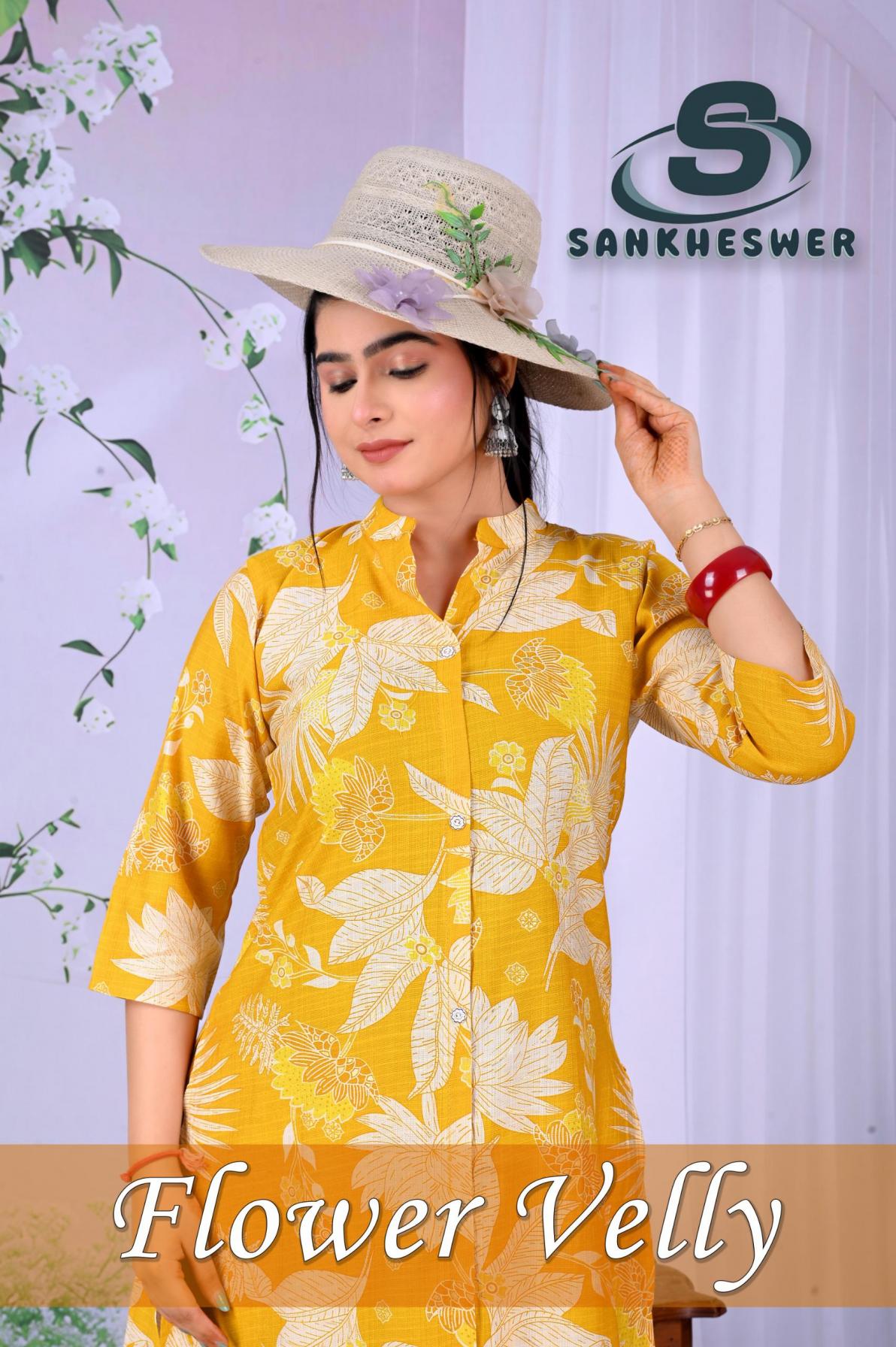 sankheswer flower vally vol 1 vertican print readymade stylish co-ord for girls 