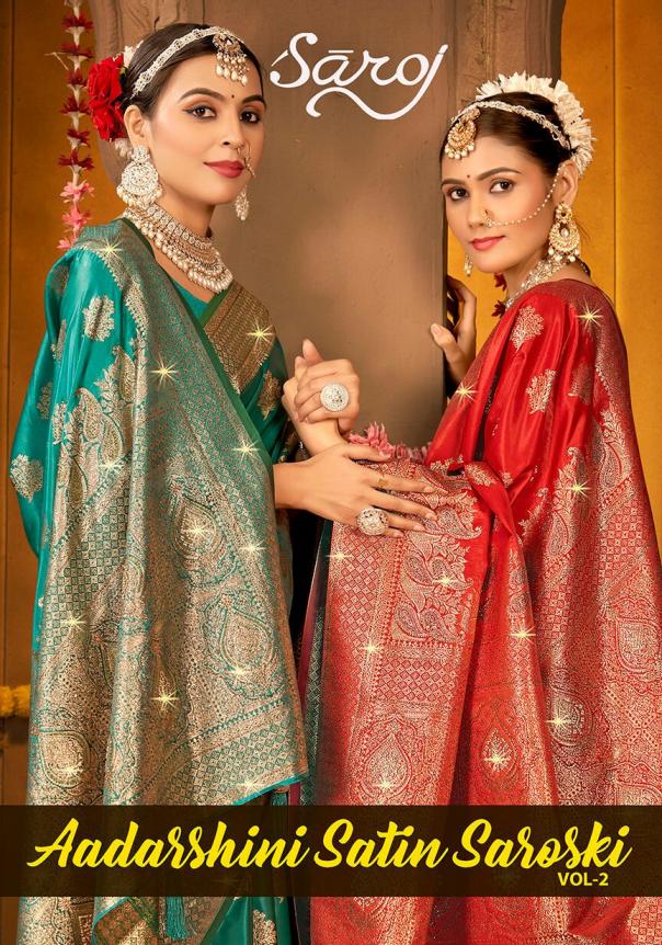 Saroj Aadarshini satin saroski vol.2 Satin silk saree