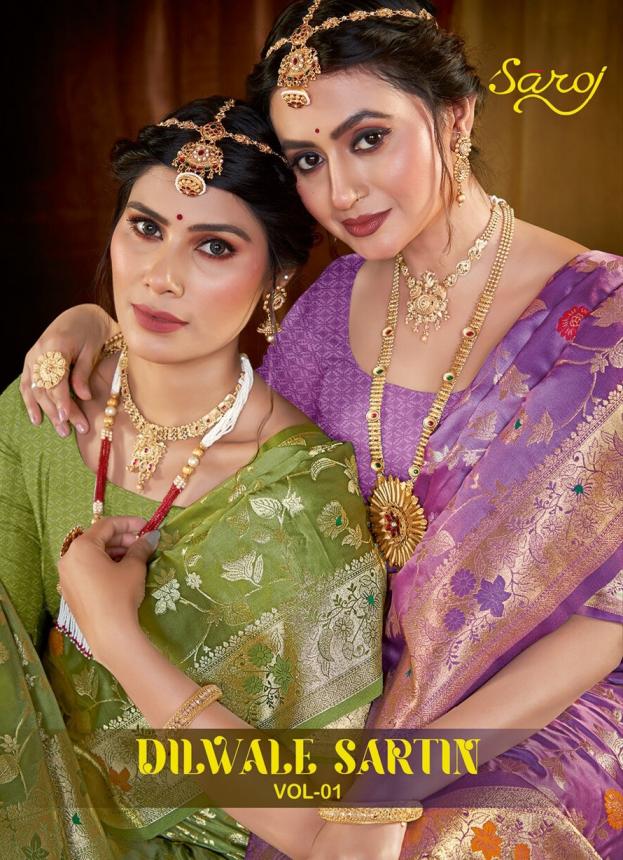 Saroj Dilwale satin silk vol.1 Satin silk saree