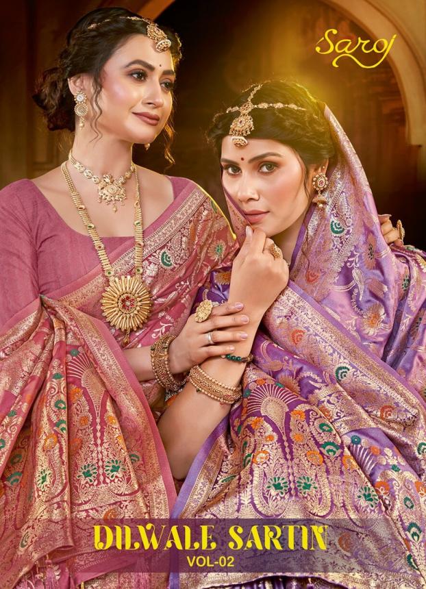 Saroj Dilwale satin silk vol.2 Satin silk saree