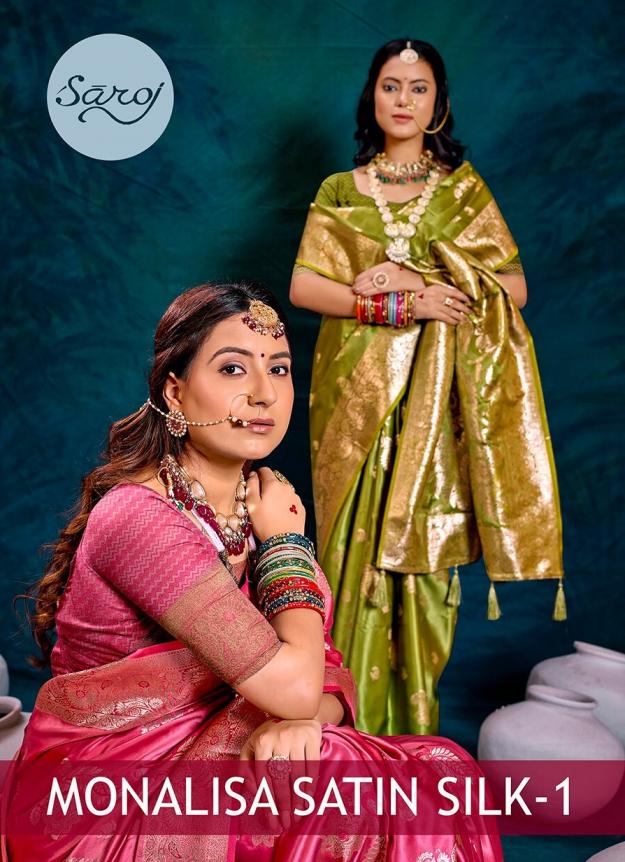 Saroj Monalisa Satin silk vol.1 Satin silk saree