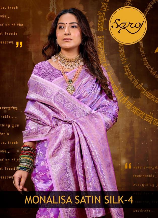 Saroj Monalisa Satin silk vol.4 Satin silk saree