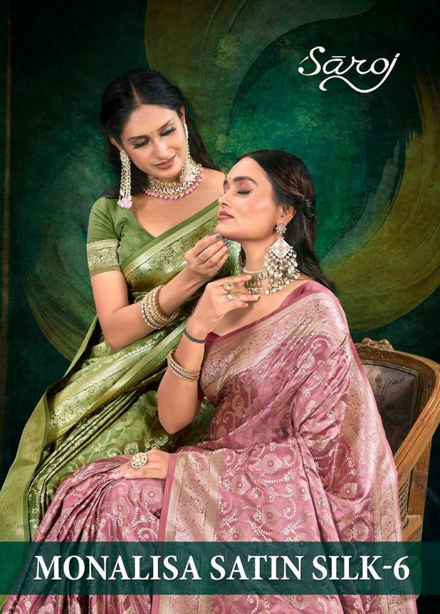 Saroj Monalisa Satin silk vol.6 Satin silk saree