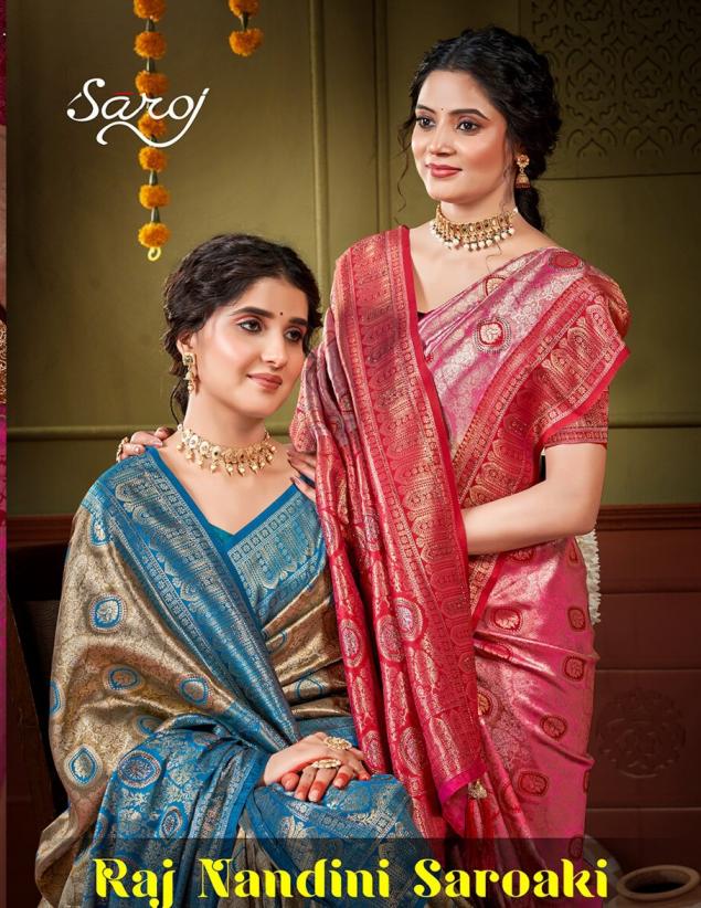 Saroj Rajnadini saroski vol.2 tissue silk saree