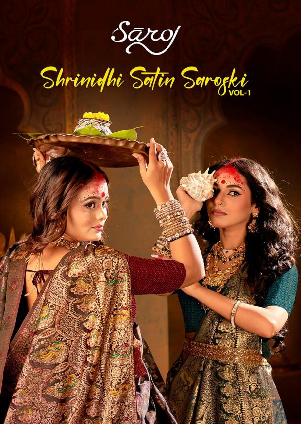 Saroj Shrinidhi satin saroski vol.1 satin silk saree