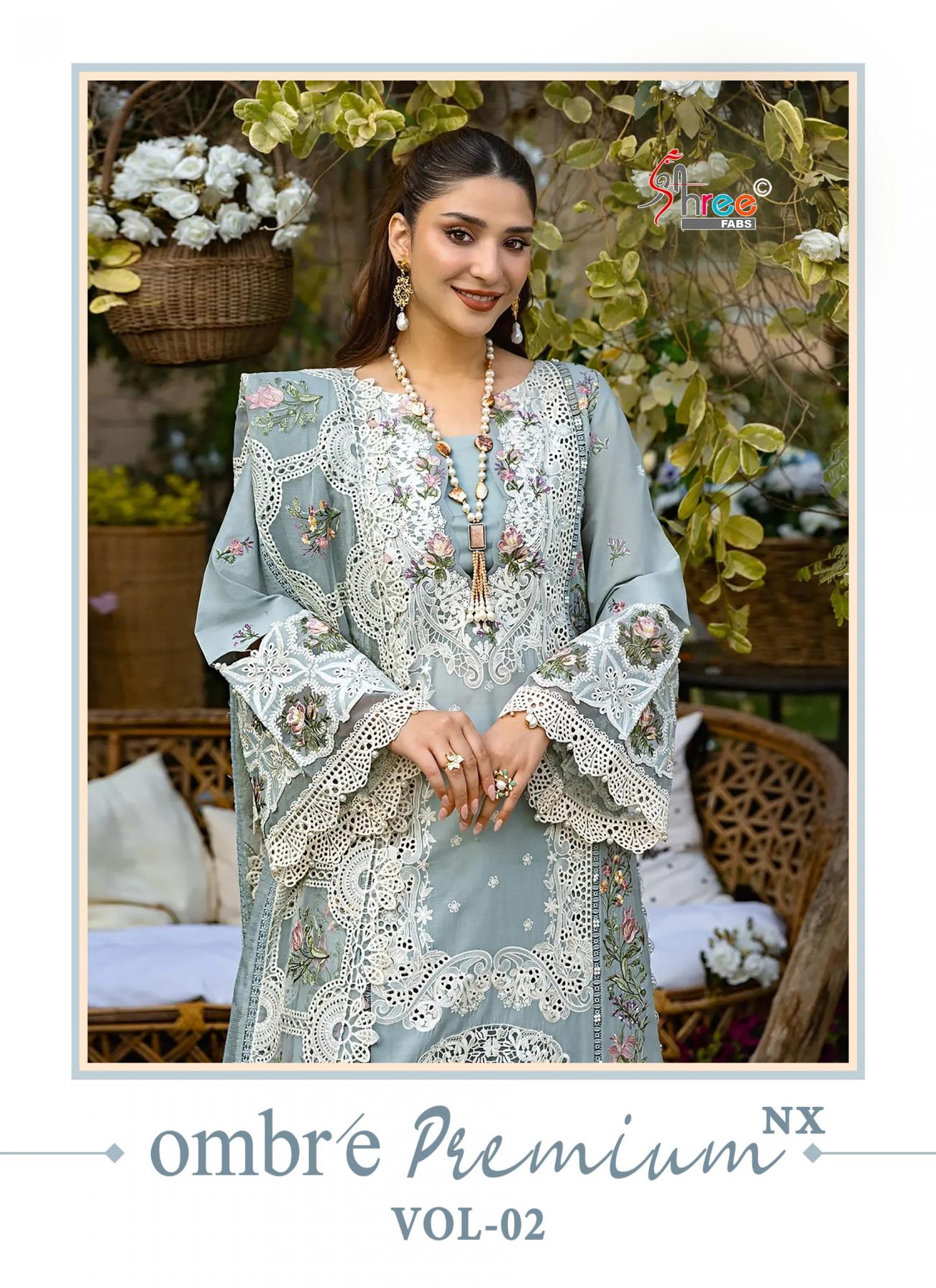shree fab ombre premium vol 2 nx cotton pakistani suit for women 