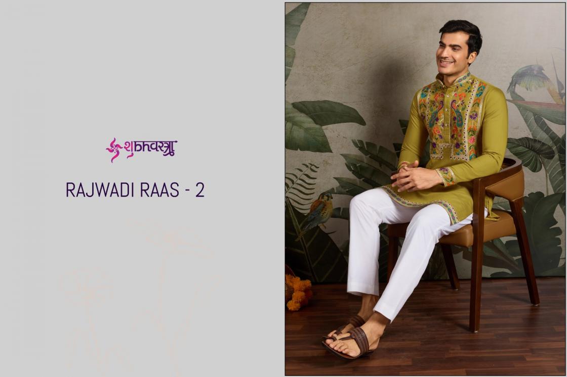 shubhvastra rajwadi raas vol 2 readymade viscose silk hit design mens kurta 
