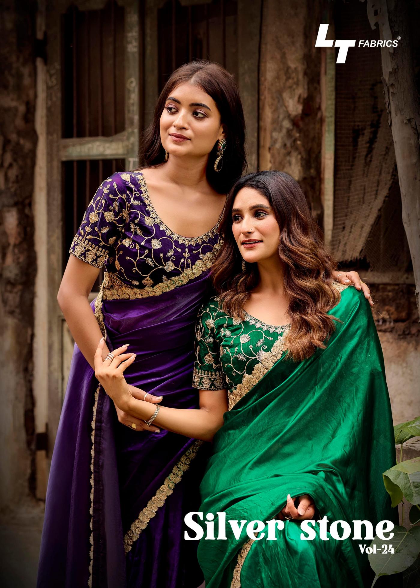 silver stone vol 24 by lt fashion malai silk elegance saree for womens 