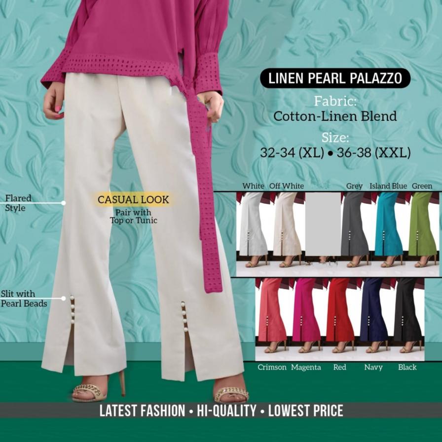 stripe hit design full stitch cotton silk palazzo for girls 