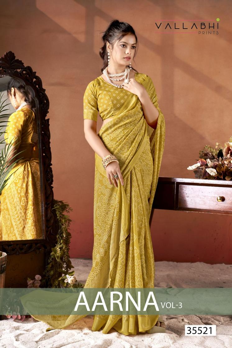 vallabhi prints aarna vol 3 moss georgette hit design sarees 