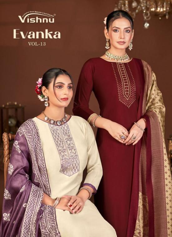 vishnu evanka vol 13 colour addition roman silk salwar kameez 