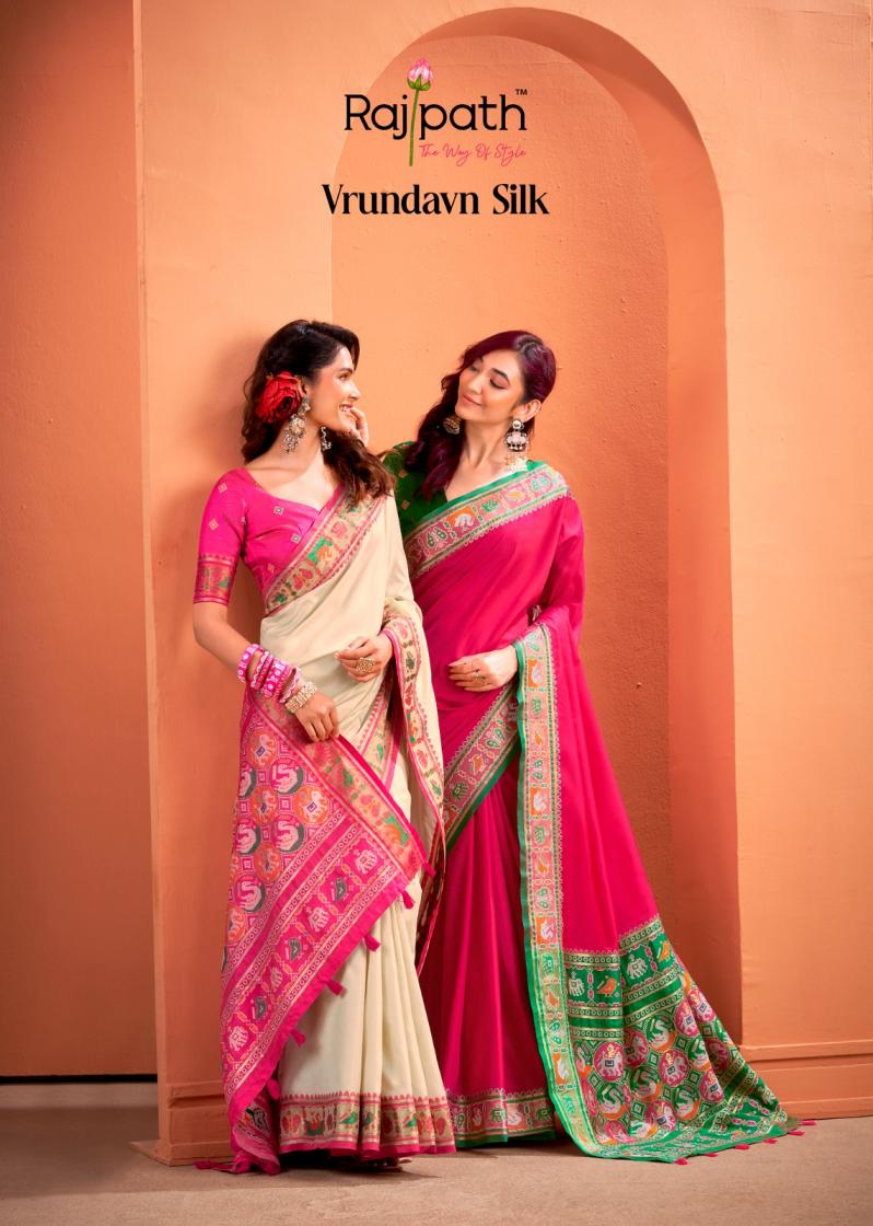 vrundavan silk by rajpath elegance silk patola weaving sarees 