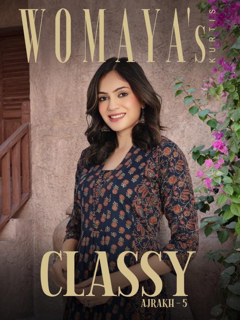 womayas classy ajrakh vol 5 amazing cotton readymade combo suit for womens 