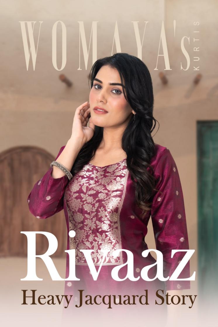 womaya rivaaz heavy jacquard story readymade stylish combo 3pcs dress