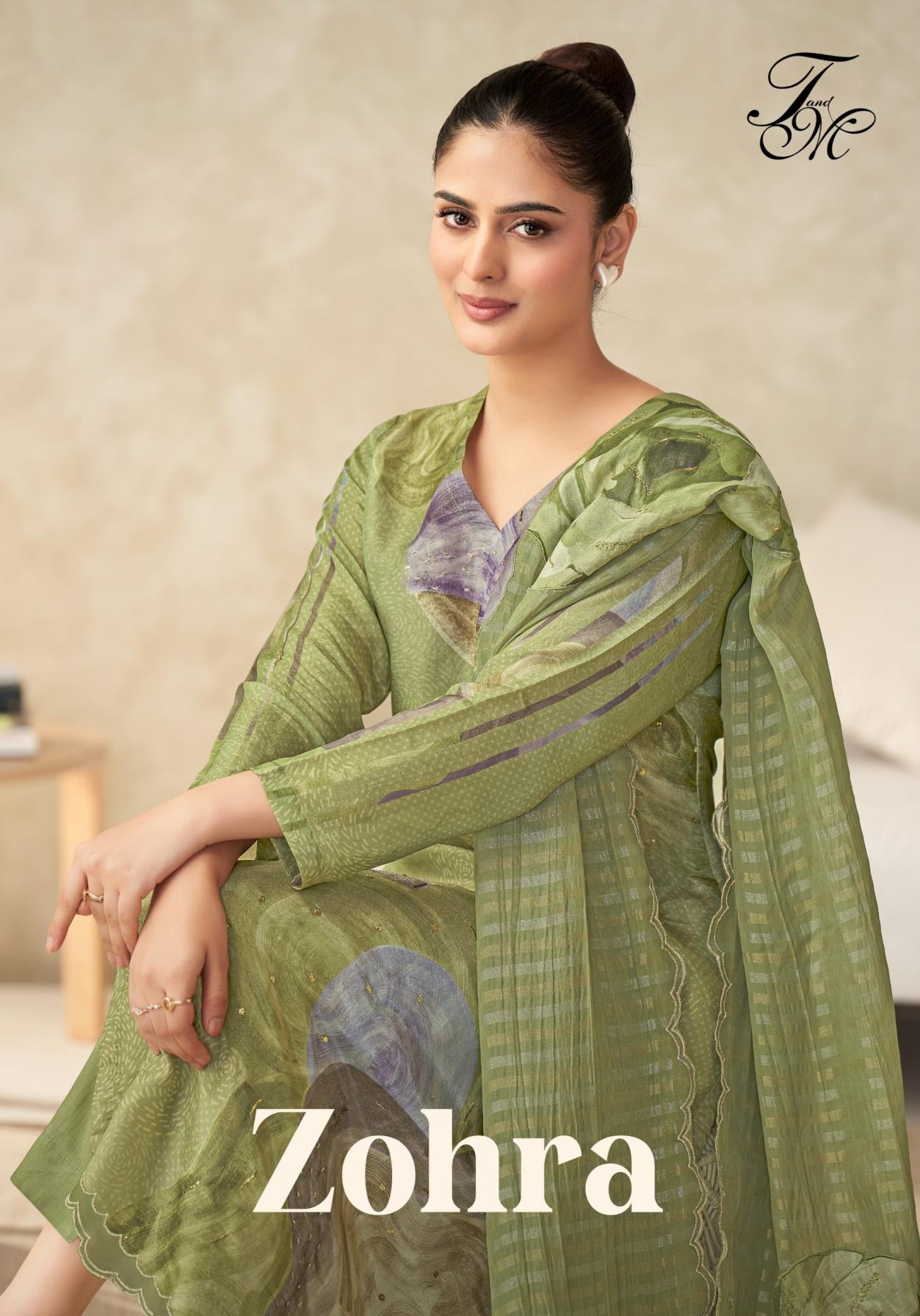 zohra by t&m popular simmer tissue salwar kameez 