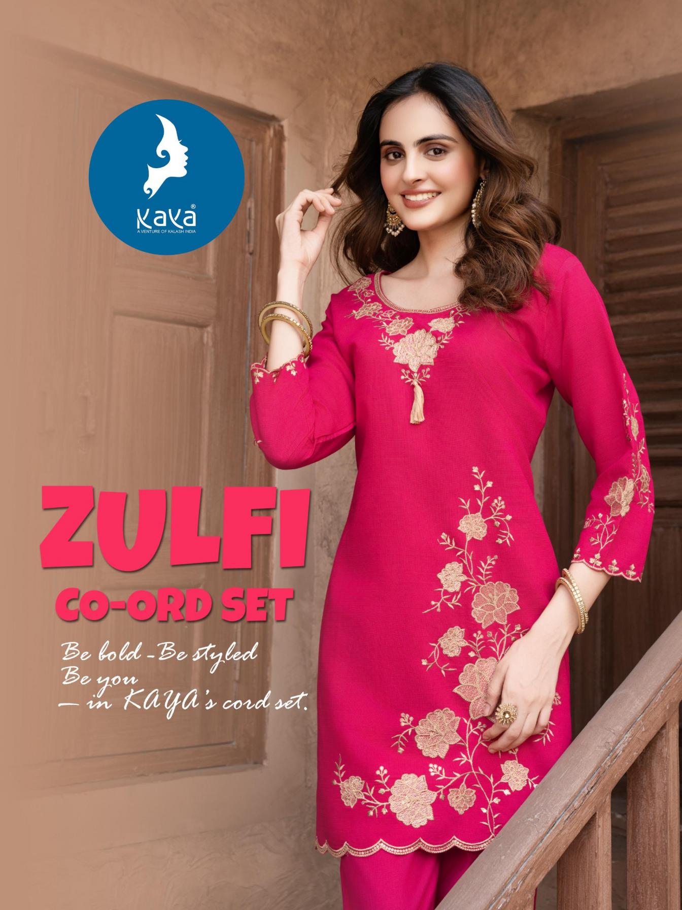 zulfi by kaya vertican hit design readymade co-ord sets for girls 