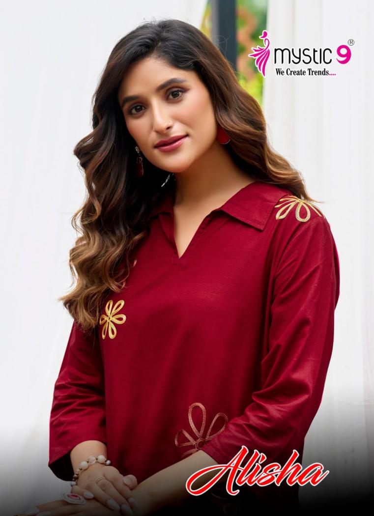 alisha vol 2 by mystic9 rayon readymade pretty look co-ord sets 