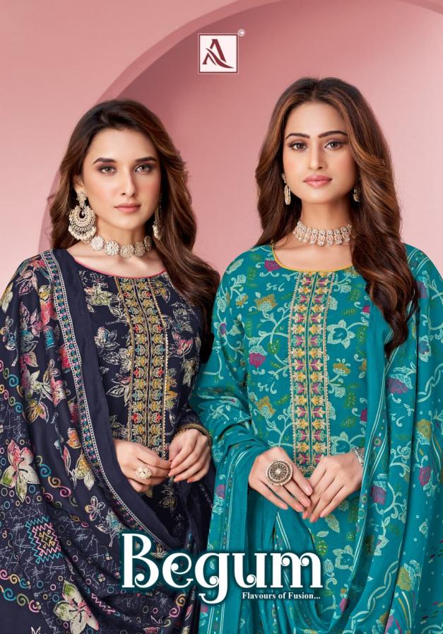 alok begum vol 2 viscose rayon pakistani suit for womens 