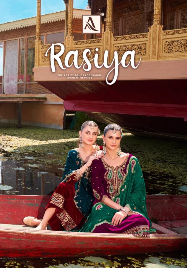 alok presents rasiya velvet modern salwar kameez 