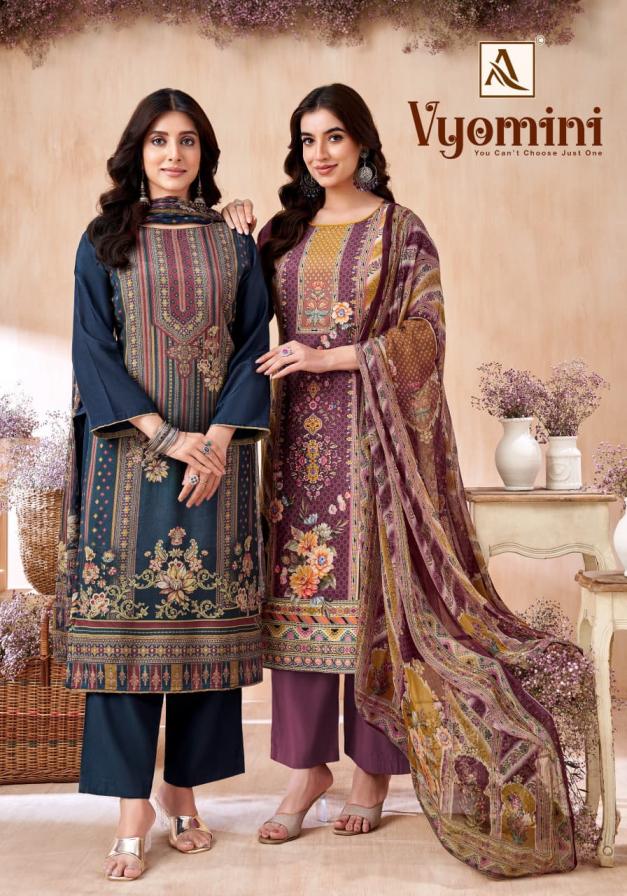alok vyomini daily wear viscose muslin 3pcs dress