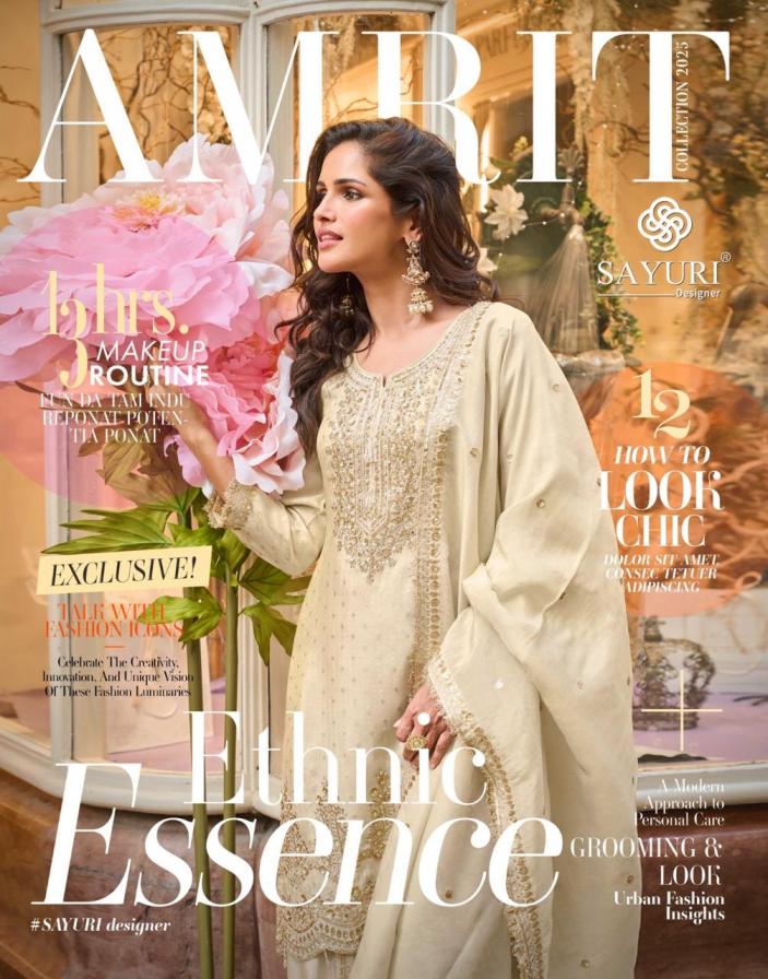 amrit by sayuri designer viscose simar jacquard silk full stitch sharara style dress