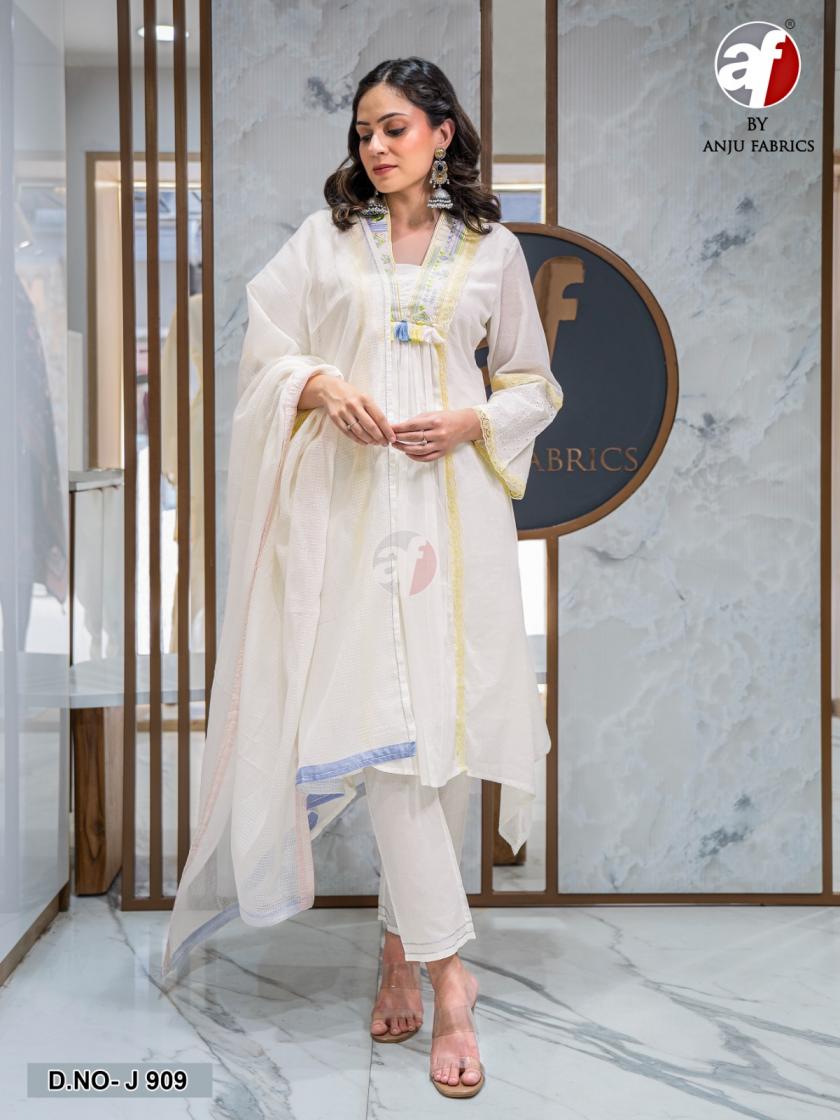 anju fab j 909 mul cotton combo set readymade stylish suit for womens 