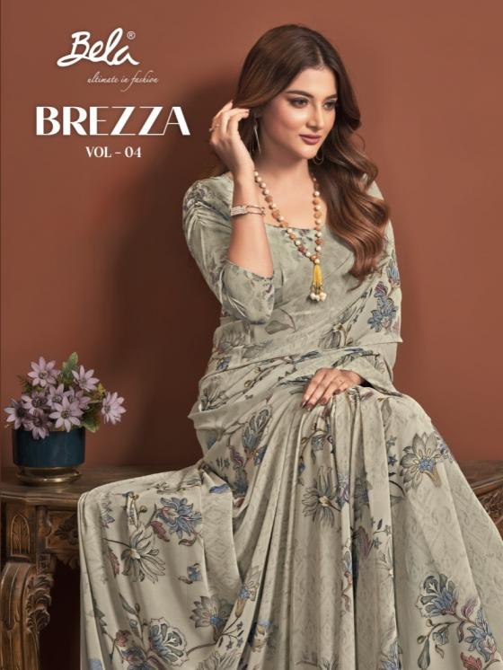 bela fashion brezza vol 4 weightless digital print saree for womens 