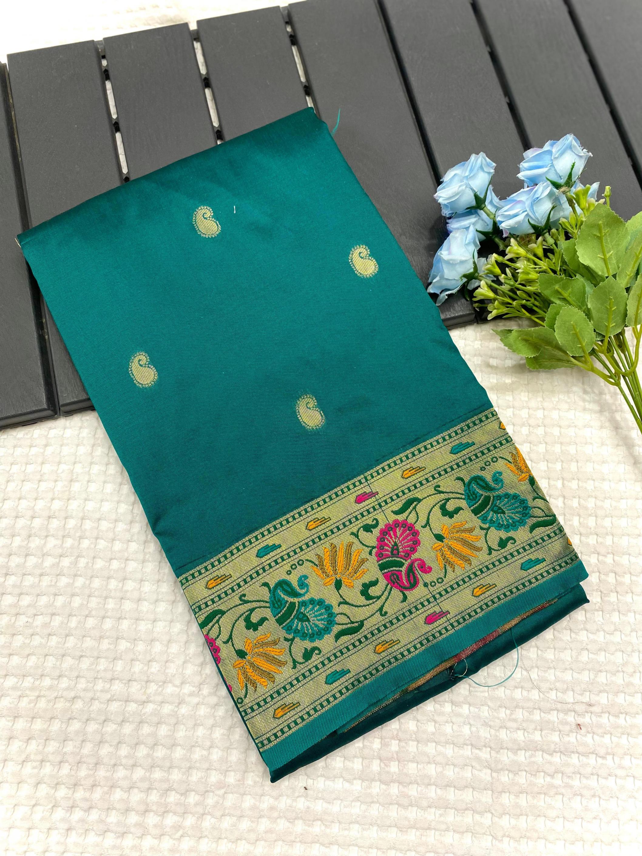 bhoomi paithani silk new design fancy saree 2025 