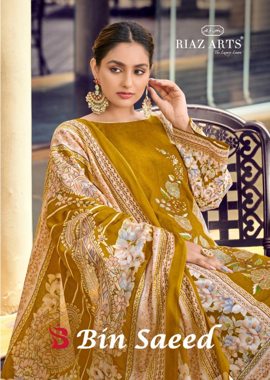 bin saeed riaz arts vol 1 cotton pakistani fancy dress materials 