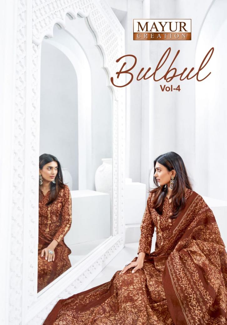 bulbul vol 4 by mayur creation readymade cotton plus size 3pcs dress