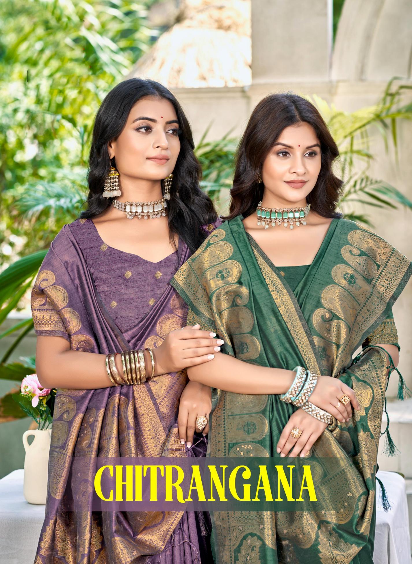 Bunawat - Chitrangana Sangam Prints Assam Silk Woven Work Traditional Saree